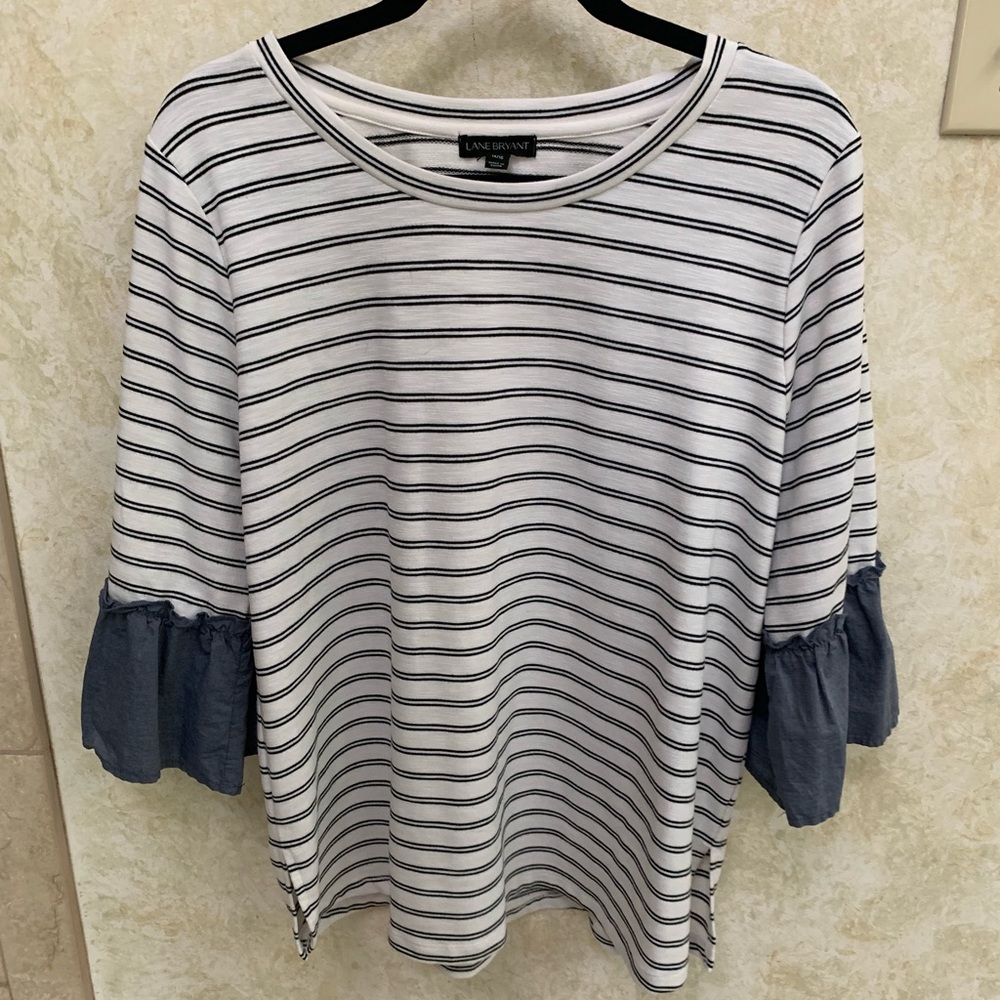Plus size Stripped Shirt - worn 2x